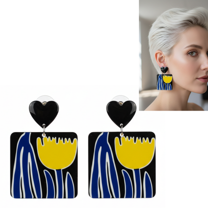 💓Aros Modernos con Toque Artístico🌙🎨