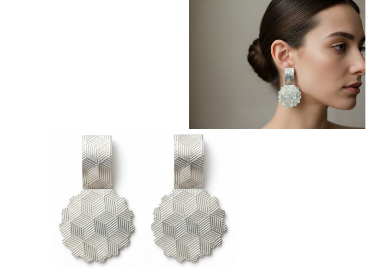 💖Aros Geométricos Modernos ¡Recibe GRATIS su Estuche de Regalo!💖