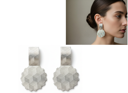 💖Aros Geométricos Modernos ¡Recibe GRATIS su Estuche de Regalo!💖