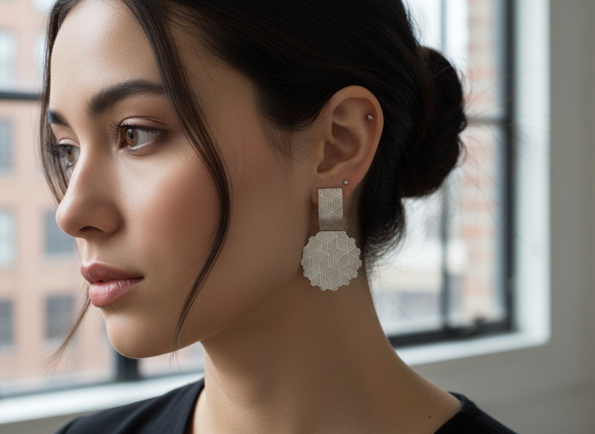 💖Aros Geométricos Modernos ¡Recibe GRATIS su Estuche de Regalo!💖