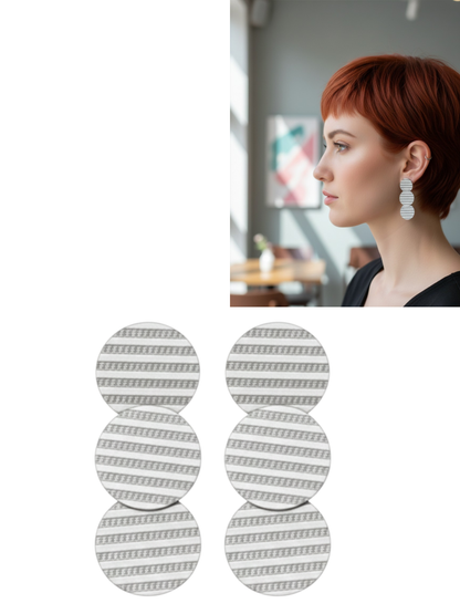 💓Aros Triple Disco Lineal