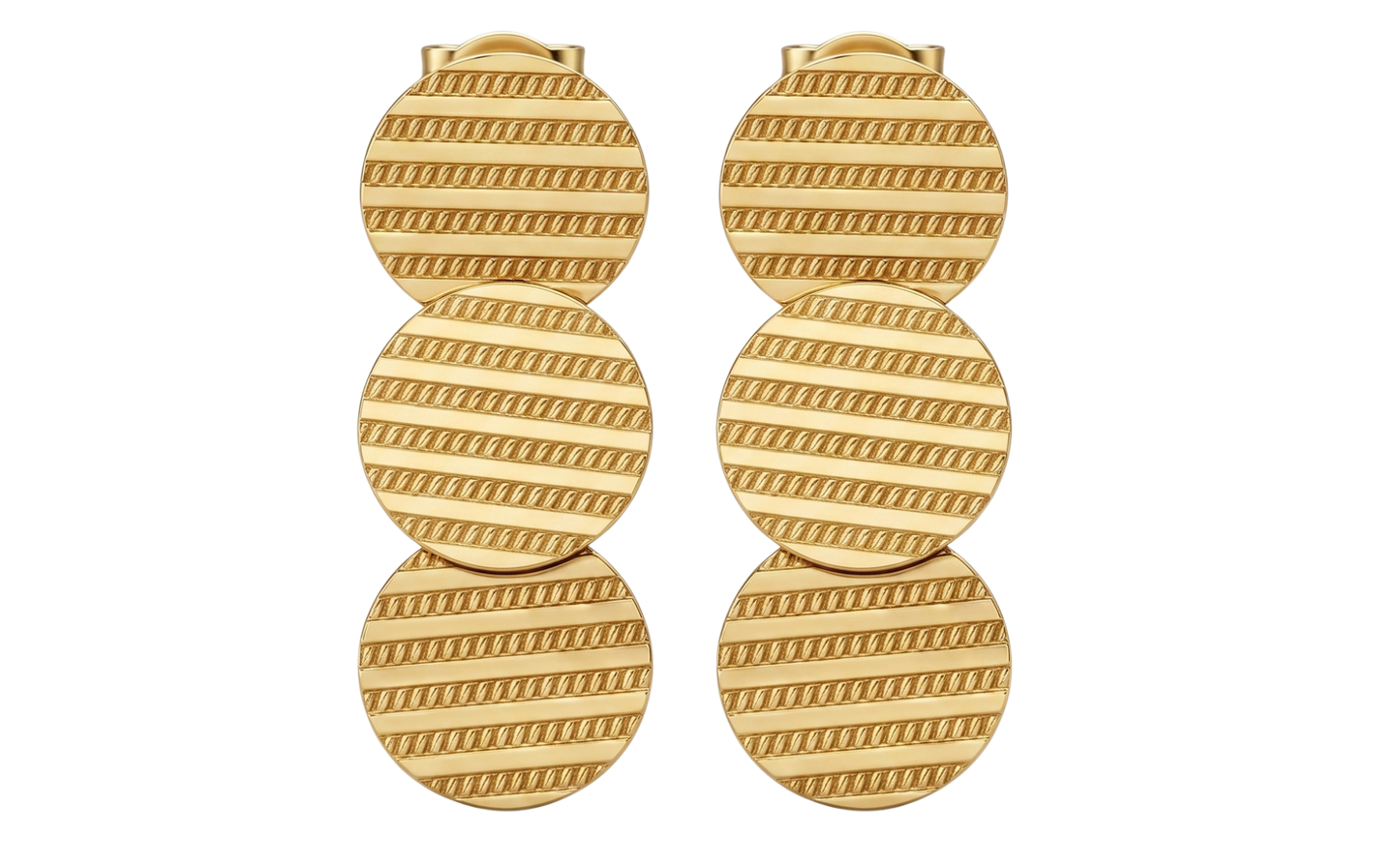 💓Aros Triple Disco Lineal