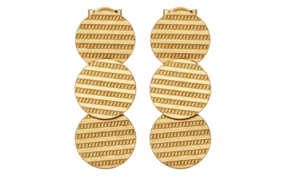 💓Aros Triple Disco Lineal