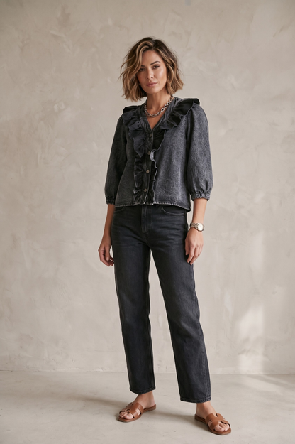 Blusa Celine Negra