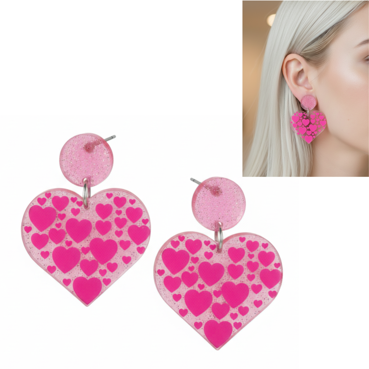 💖Aros Heart Pop ¡Recibe GRATIS su Estuche de Regalo!💖