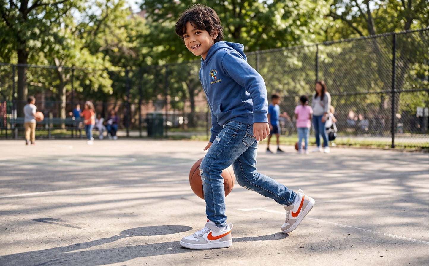 ZAPATILLAS NIÑO NIKE CASUALES BLANCO COURT BOROUGH LOW ESS+ (GS)