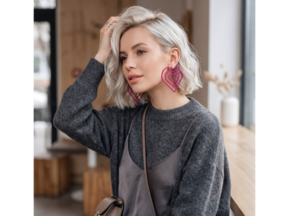 Aros Tendencia Fucsia 🩷