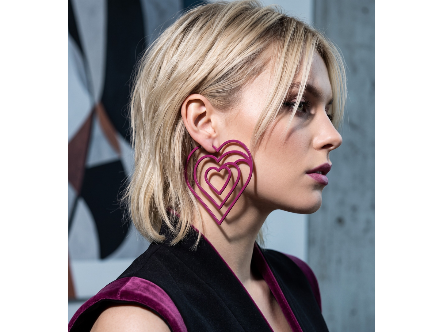 Aros Tendencia Fucsia 🩷