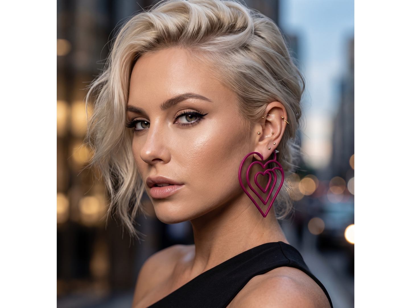 Aros Tendencia Fucsia 🩷