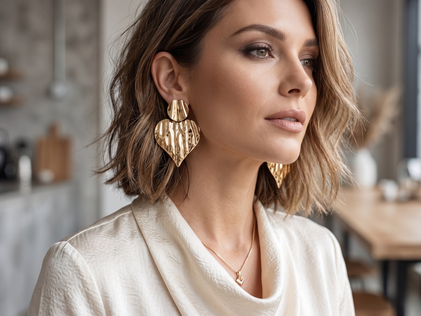 💓Aros Corazòn Tendencia