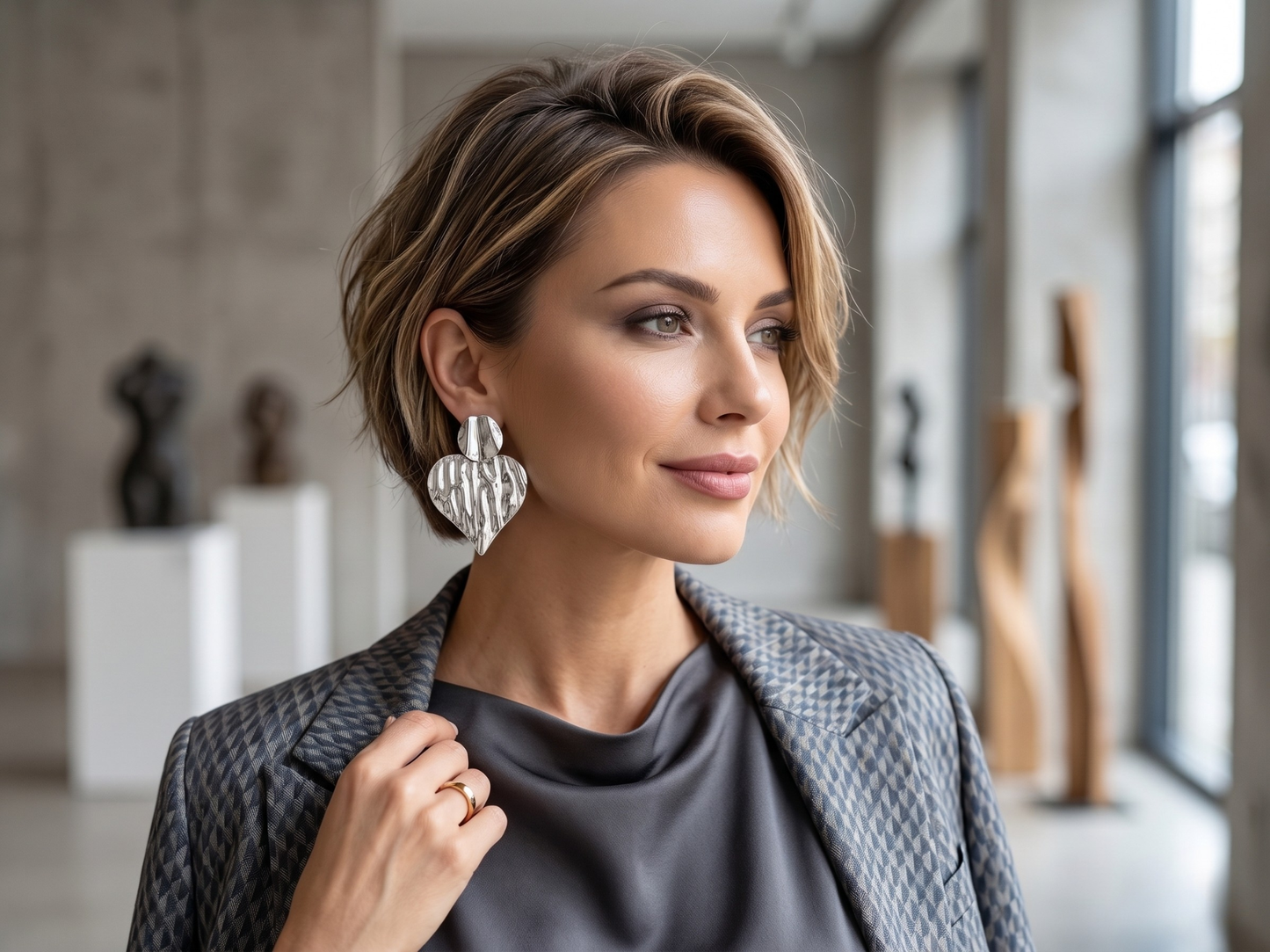 💓Aros Corazòn Tendencia