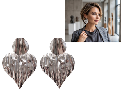 💓Aros Corazòn Tendencia