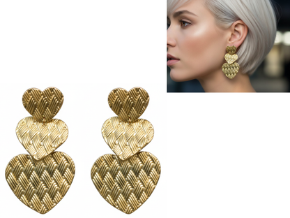❤️Aros Triple Corazón❤️