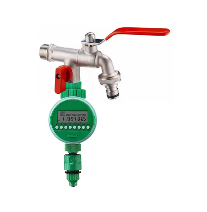 Kit Riego Llave doble 1/2" + Programador Flowmak