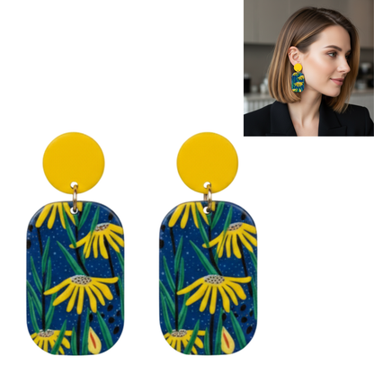 ✨Aros Campo de Estrellas ¡Recibe GRATIS su Estuche de Regalo!💙💛