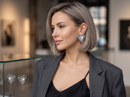❤️Aros Corazón Tendencia Chic