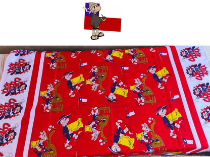 💖 Mantel Fiestas Patrias Diseño Condorito - Género 150x200cms