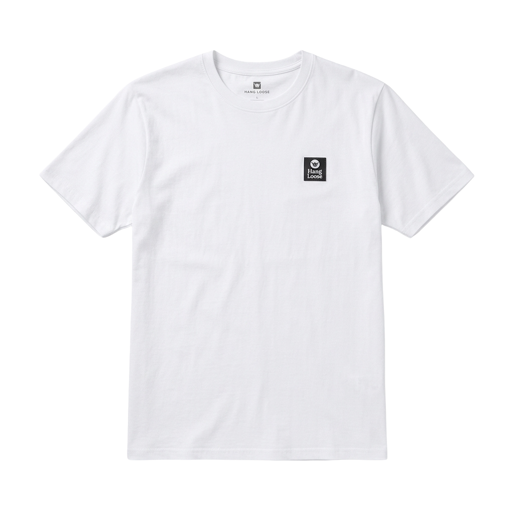 Polera Hombre T-Shirt Hang Loose White Essencial