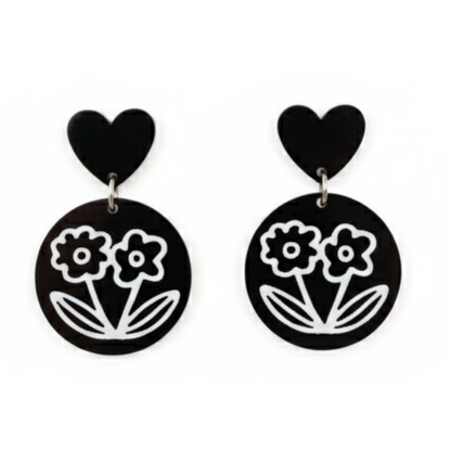 ✨Aros Florales con Corazón ¡Recibe GRATIS su Estuche de Regalo!✨