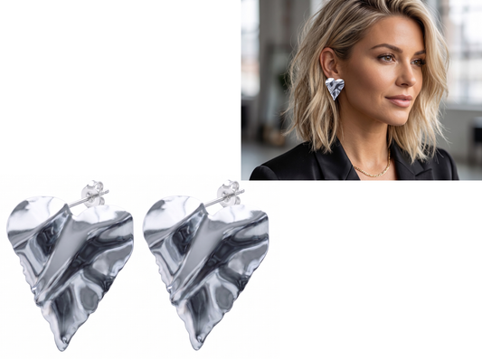 Aros Plateado !Incluye estuche de regalo! 💓
