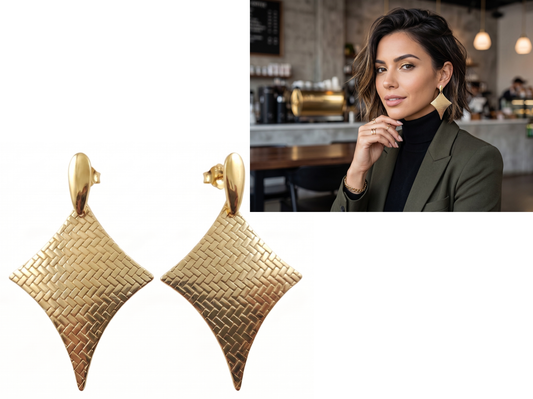 Aros Dorado !Incluye estuche de regalo! 💓