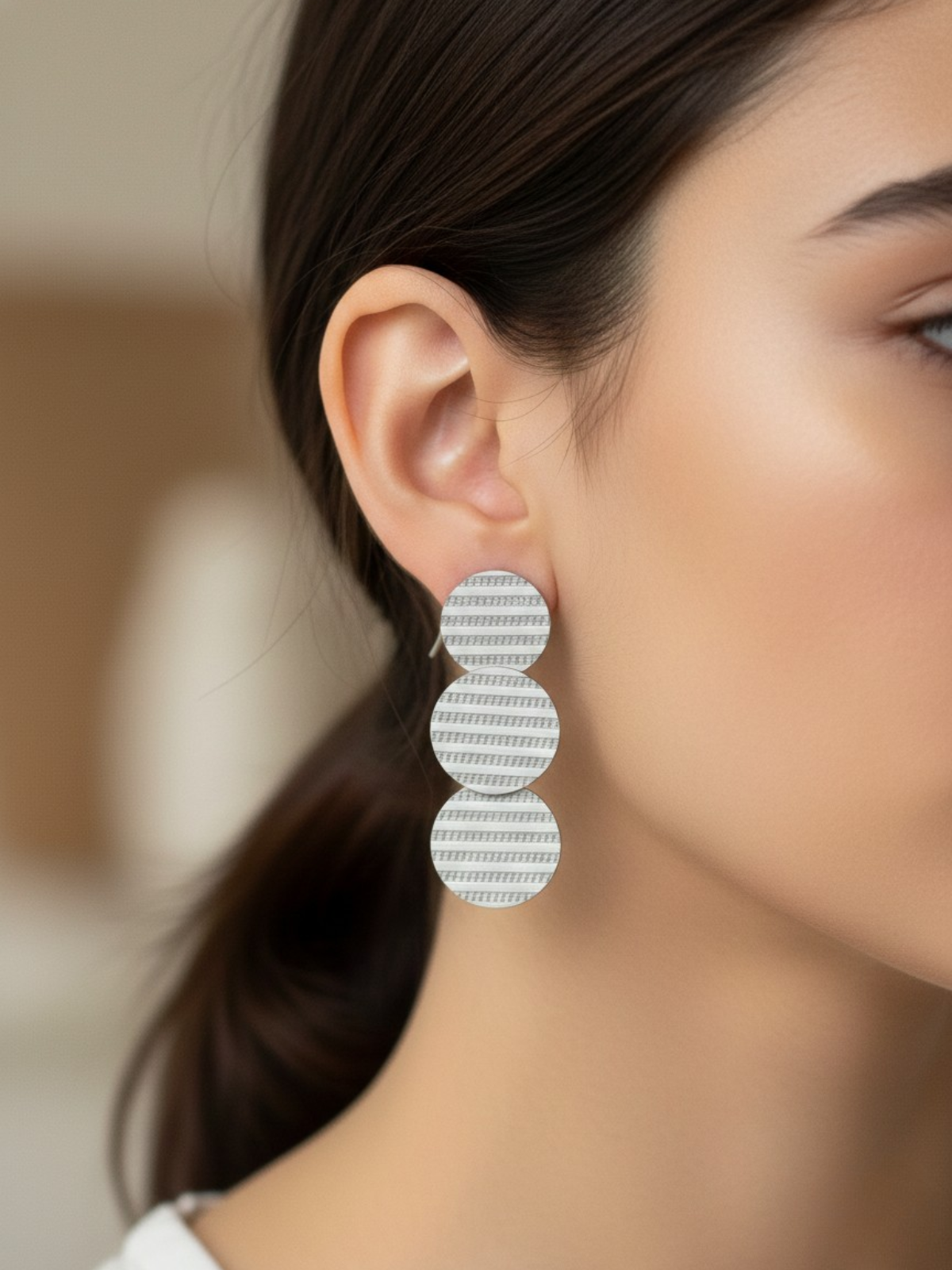 💓Aros Triple Disco Lineal