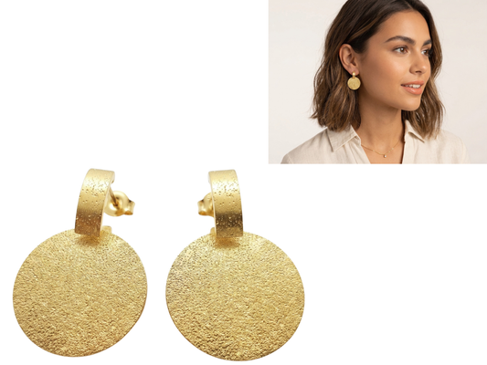 Aros Dorado !Incluye estuche de regalo! 💓