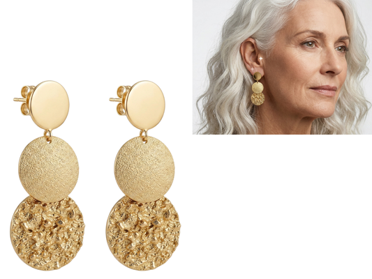 Aros Dorado !Incluye estuche de regalo! 💓