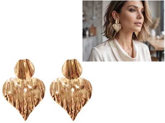 Aros Dorado !Incluye estuche de regalo! 💓