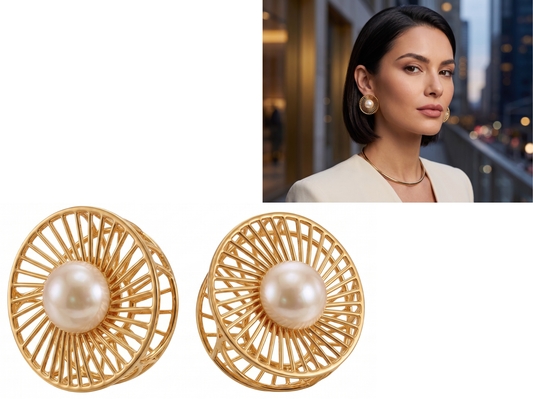 Aros Dorado !Incluye estuche de regalo! 💓