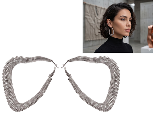 Aros Plateado !Incluye estuche de regalo! 💓