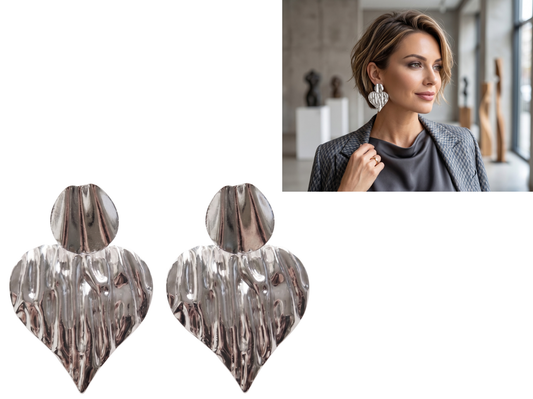 Aros Plateado !Incluye estuche de regalo! 💓