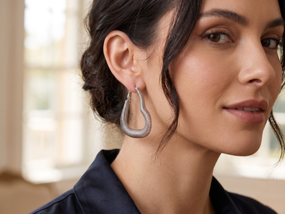 Aros Plateado !Incluye estuche de regalo! 💓