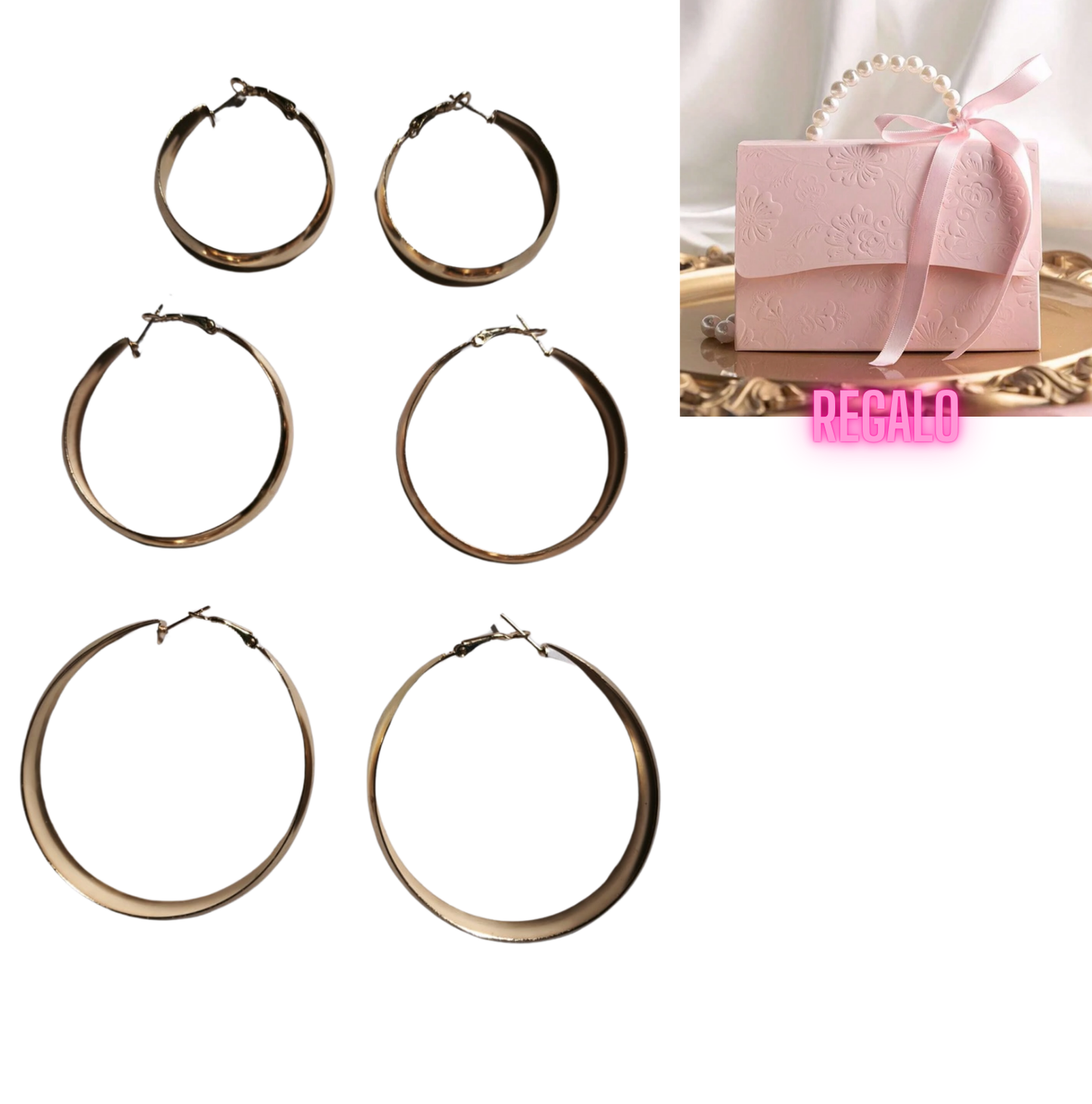 ✨Set de Aros Triple Impacto ¡Recibe GRATIS su Estuche de Regalo!✨