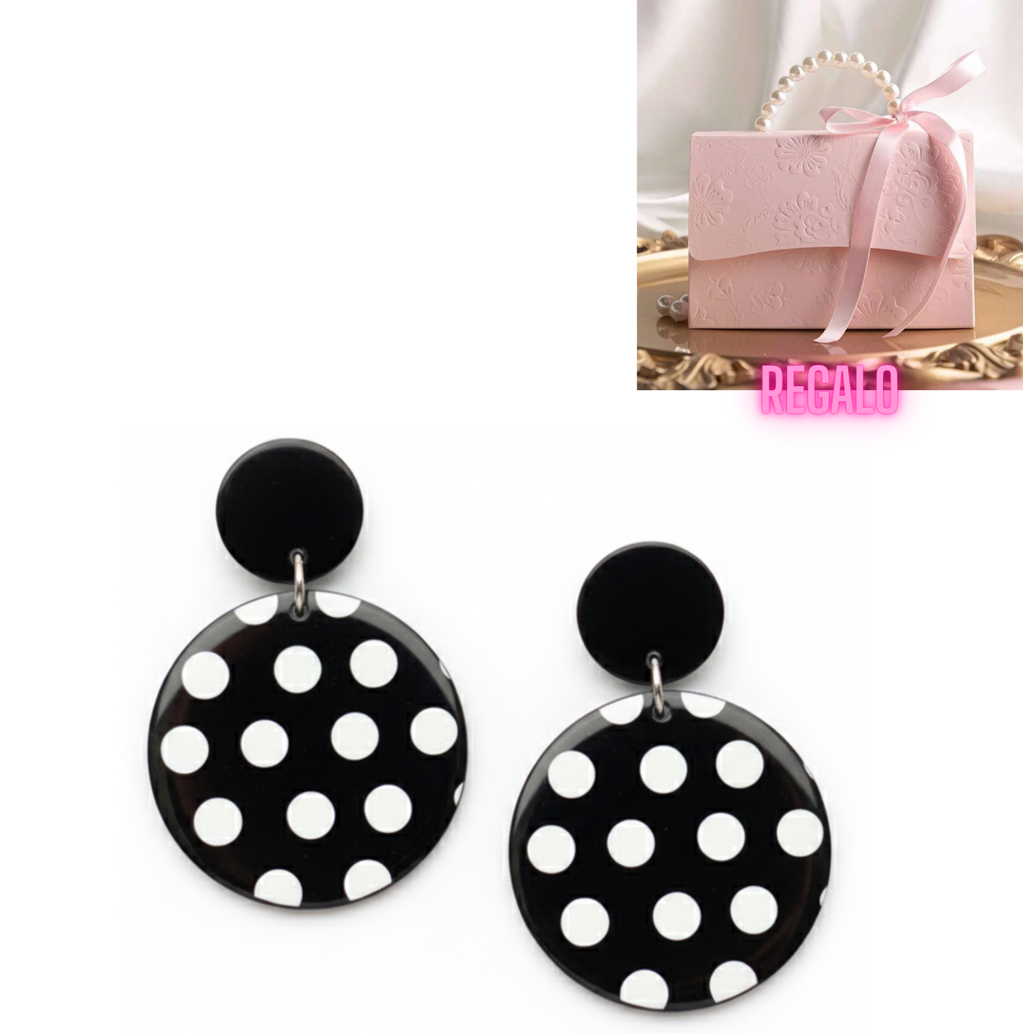 💓Aros Retro que Vuelven a Ser Tendencia ¡Recibe GRATIS su Estuche de Regalo!🖤🤍