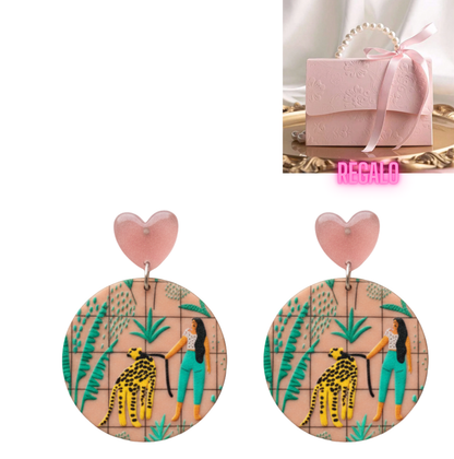 💚Aros Paseo Salvaje ¡Recibe GRATIS su Estuche de Regalo!🐆🌿