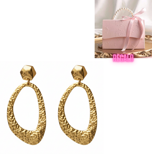 💎Aros Textura Única. Estilo Inigualable ¡Recibe GRATIS su Estuche de Regalo!💎