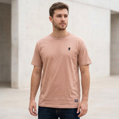 Polera Hombre Grizzly Griptape Embroidered OG Bear Beige