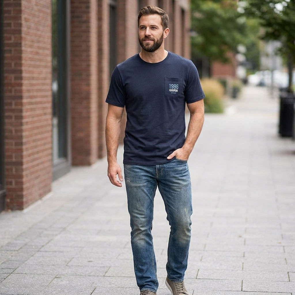 Polera Hombre Osiris Bear Azul