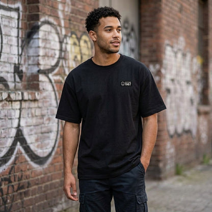 Polera Hombre Oversized Spitfire 1987 Grip State Negro