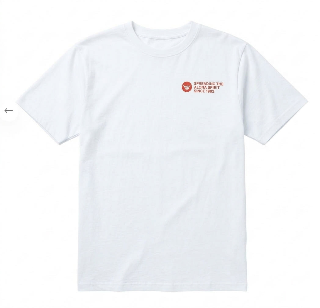 Polera Hombre T-Shirt Hang Loose Off White Spirit Aloha