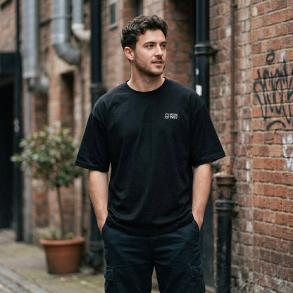 Polera Hombre Oversized Spitfire 1987 Grip State Negro