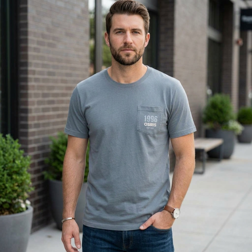 Polera Hombre Osiris Bear Gris