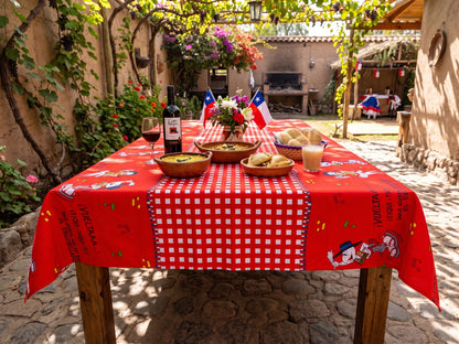 💖 Mantel Fiestas Patrias Condorito - Género 150x200cms