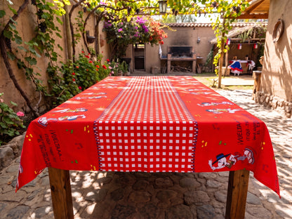 💖 Mantel Fiestas Patrias Condorito - Género 150x200cms