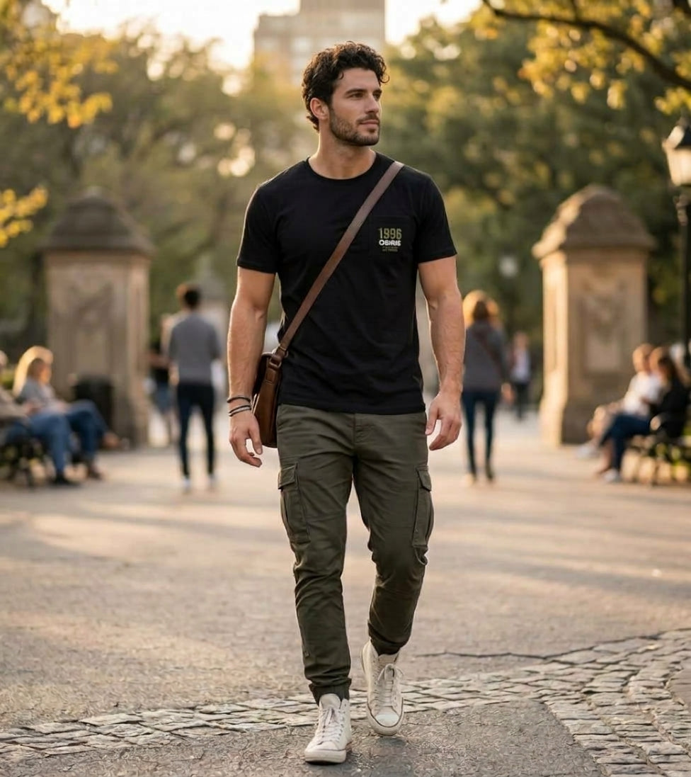 Polera Hombre Osiris Bear Negro