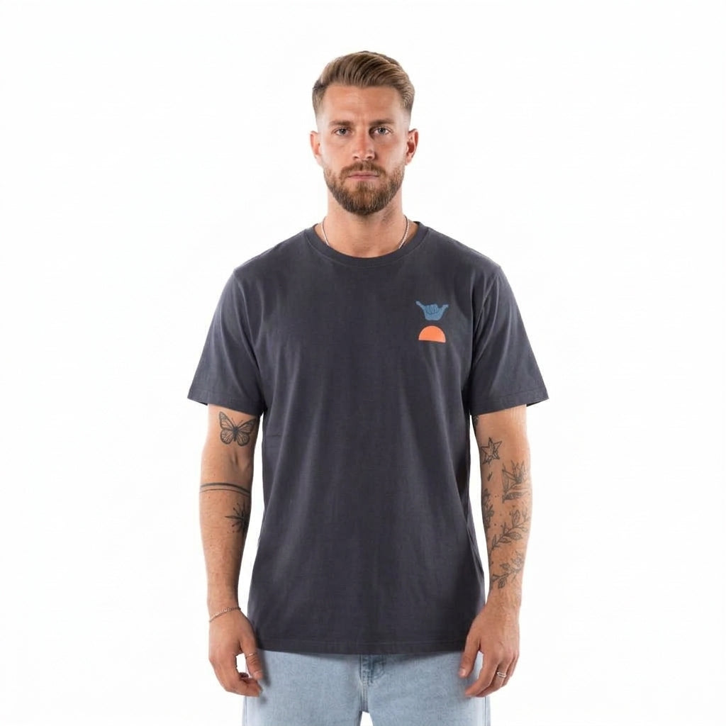 Polera Hombre T-Shirt Hang Loose Dark Shadow Spirit Aloha