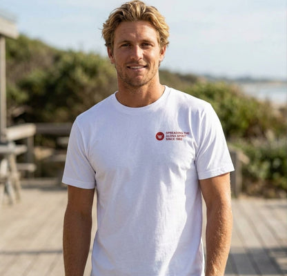 Polera Hombre T-Shirt Hang Loose Off White Spirit Aloha