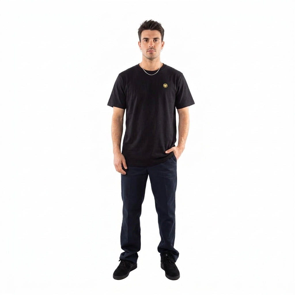 Polera Hombre T-Shirt Hang Loose Black Logo Essencial
