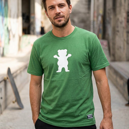 Polera Hombre Grizzly Griptape OG Bear Verde